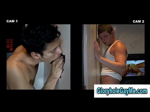 Gloryhole cabins blowjob gay